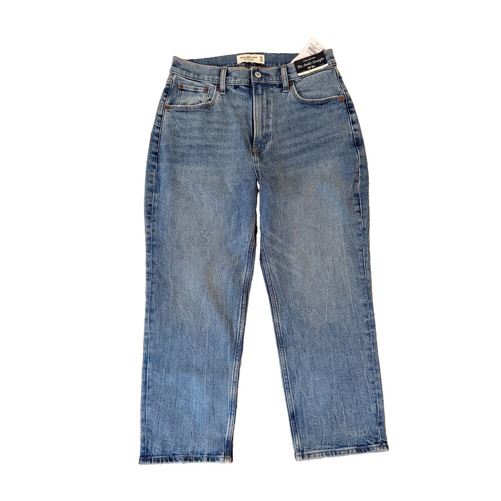 New Abercrombie & Fitch The Ankle Straight Curve Love Size 29 XS 8XS NWT Short